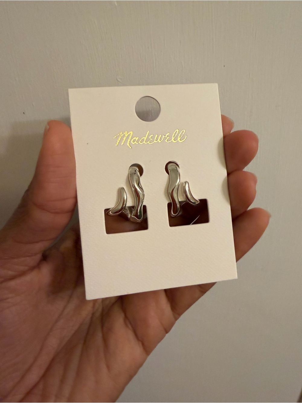 NWT Madewell SILVERTONE Earrings